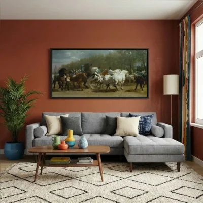 Tableau la foire aux chevaux