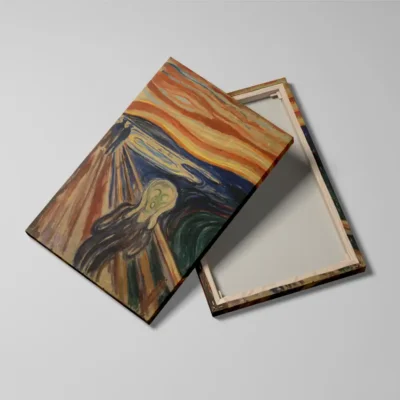 tableau le cri de munch detail toile tendue Tableau le cri de munch