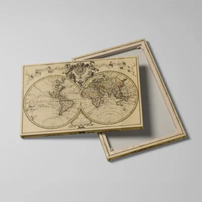 Tableau mappemonde vintage