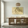 Tableau mappemonde vintage