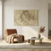 Tableau mappemonde vintage
