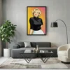 tableau marilyn monroe pop art avec cadre flottant Tableau Marilyn Monroe pop art
