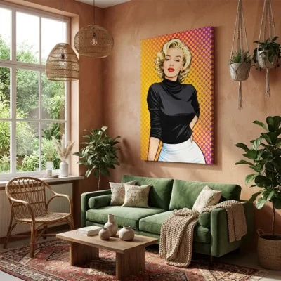 tableau marilyn monroe pop art sur toile tendue Tableau Marilyn Monroe pop art