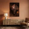 tableau masque africain sur plexiglass Tableau masque africain