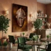 tableau masque africain sur toile tendue Tableau masque africain