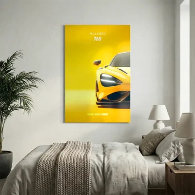tableau mclaren 765 sur alu Tableau McLaren 765