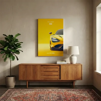 tableau mclaren 765 sur toile tendue Tableau McLaren 765