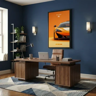 tableau mclaren p1 avec cadre flottant Tableau McLaren P1