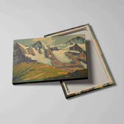 tableau montagne suisse detail toile tendue Tableau montagne Suisse