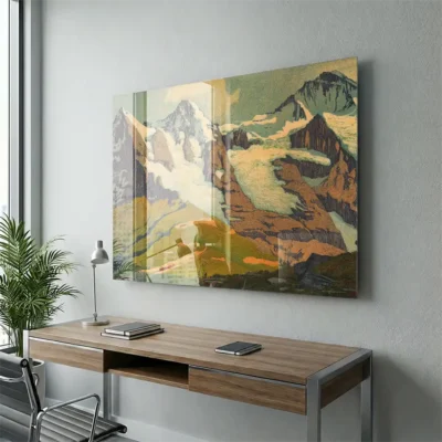 tableau montagne suisse sur plexiglass Tableau montagne Suisse