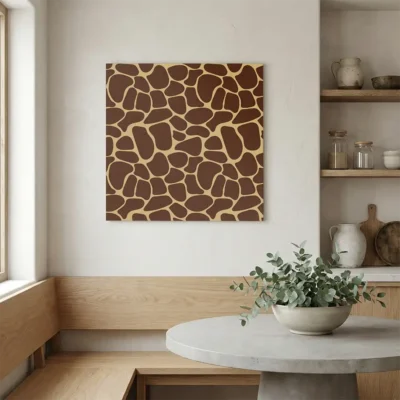 tableau motifs de girafe sur alu Tableau motifs de girafe