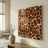 tableau motifs de girafe sur plexiglass Tableau motifs de girafe