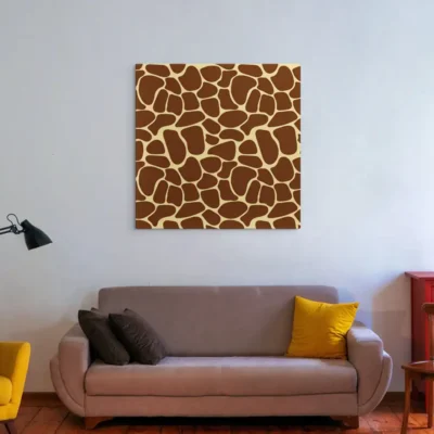tableau motifs de girafe sur toile tendue Tableau motifs de girafe