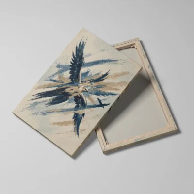 Tableau oiseau abstrait