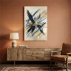 Tableau oiseau abstrait