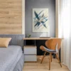 Tableau oiseau abstrait