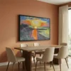 tableau paysage abstrait avec cadre flottant Tableau paysage abstrait