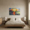 tableau paysage abstrait sur plexiglass Tableau paysage abstrait