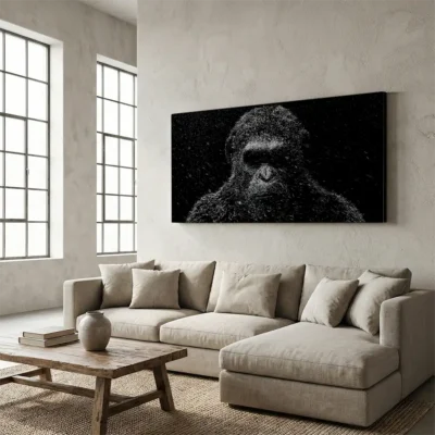 tableau planete des singes sur toile tendue Tableau planète des singes