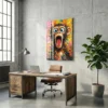 Tableau singe drôle