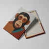 tableau singe minimaliste detail toile tendue Tableau singe minimaliste