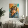 Tableau singe qui fume