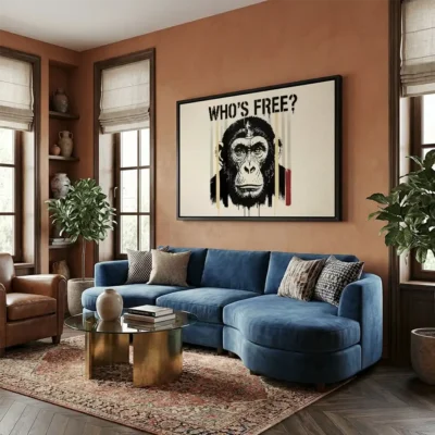 Tableau singe street art