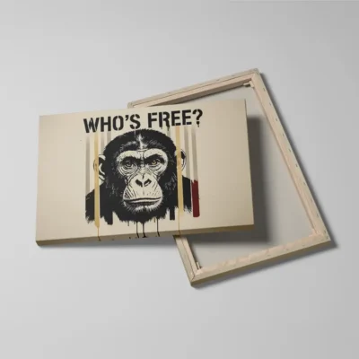 Tableau singe street art