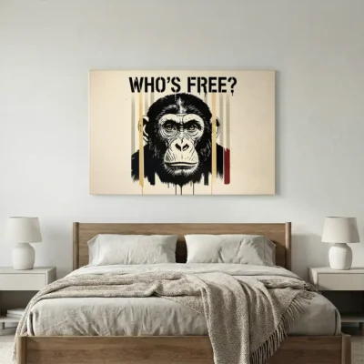 Tableau singe street art
