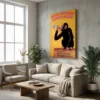 tableau singe vintage sur toile tendue Tableau singe vintage