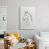 tableau tete de cheval sur toile tendue Tableau tête de cheval