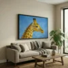 Tableau tête de girafe