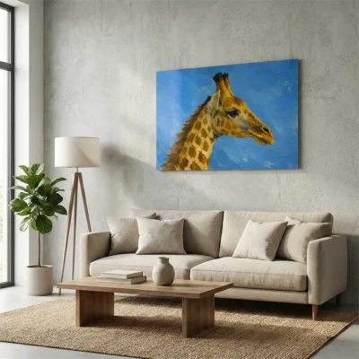 Tableau tête de girafe